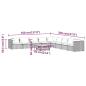 Preview: 10-tlg. Garten-Lounge-Set mit Kissen Poly Rattan Schwarz