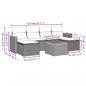 Preview: 7-tlg. Garten-Sofagarnitur mit Kissen Beige Poly Rattan
