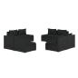 Preview: 8-tlg. Garten-Lounge-Set mit Kissen Poly Rattan Schwarz