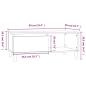 Preview: Couchtisch Grau Sonoma 90x50x36,5 cm Holzwerkstoff