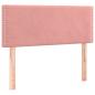 Preview: Boxspringbett mit Matratze & LED Rosa 120x200 cm Samt