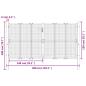 Preview: Gartentor Anthrazit 300x200 cm Stahl
