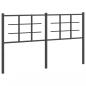 Preview: ARDEBO.de - Kopfteil Metall Schwarz 150 cm