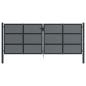 Preview: Gartentor Anthrazit 400x200 cm Stahl