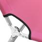 Preview: Klappliege Stahl und Stoff Rosa