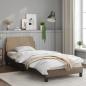 Preview: Bettgestell mit Kopfteil Cappuccino-Braun 80x200 cm Kunstleder