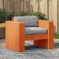 Preview: ARDEBO.de - Gartensessel Wachsbraun 79x60x62 cm Massivholz Kiefer