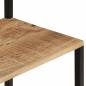 Preview: Garderobe mit Schuhablage 68x30x182cm Raues Massivholz Mango