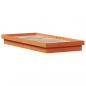 Preview: Massivholzbett mit LED-Beleuchtung Wachsbraun 90x190 cm Kiefer