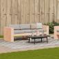 Preview: Gartensofa 3-Sitzer 189x60x62 cm Massivholz Douglasie