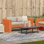 Preview: Gartensofa 2-Sitzer Wachsbraun 134x60x62 cm Massivholz Kiefer