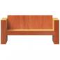 Preview: Gartensofa 2-Sitzer Wachsbraun 134x60x62 cm Massivholz Kiefer