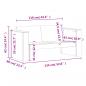 Preview: Gartensofa 2-Sitzer Wachsbraun 134x60x62 cm Massivholz Kiefer