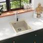 Preview: Granitspüle Einzelbecken Beige