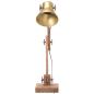 Preview: Schreibtischlampe Industriestil Messing Rund 58x18x90 cm E27