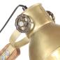 Preview: Schreibtischlampe Industriestil Messing Rund 58x18x90 cm E27