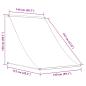 Preview: Einziehbare Markise 150×150 cm Anthrazit 