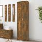 Preview: ARDEBO.de - Garderobenschrank Räuchereiche 55x25x189 cm Holzwerkstoff