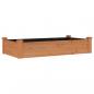 Preview: Hochbeet mit Einsatz Braun 120x60x25 cm Massivholz Tanne