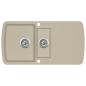 Preview: Granitspüle Doppelbecken Beige