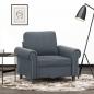 Preview: ARDEBO.de - Sessel Dunkelgrau 60 cm Samt