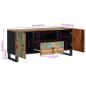 Preview: TV-Schrank 105x33,5x46 cm Altholz Massiv & Holzwerkstoff