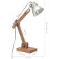 Preview: Schreibtischlampe Industriestil Silbern Rund 58x18x90 cm E27  