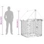 Preview: Outdoor-Hundezwinger mit Dach 100x100x150 cm