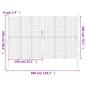 Preview: Gartentor Anthrazit 300x250 cm Stahl