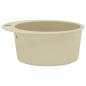 Preview: Granitspüle Einzelbecken Rund Beige