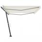 Preview: Standmarkise Manuell Einziehbar 500x300 cm Creme