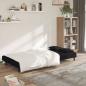 Preview: Schlafsofa 2-Sitzer mit 2 Kissen Schwarz Samt