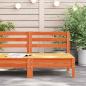 Preview: Gartensofa ohne Armlehnen Wachsbraun Massivholz Kiefer