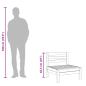 Preview: Gartensofa ohne Armlehnen Wachsbraun Massivholz Kiefer
