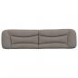 Preview: Kopfteil-Kissen Taupe 200 cm Stoff