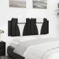 Preview: Kopfteil-Kissen Schwarz und Weiß 120 cm Kunstleder