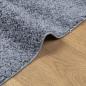 Preview: Teppich Shaggy Hochflor Modern Blau 60x110 cm