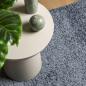 Preview: Teppich Shaggy Hochflor Modern Blau 120x120 cm