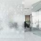 Preview: Fensterfolie Matt Blumen-Muster 60x500 cm PVC