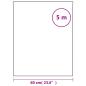 Preview: Fensterfolie Matt Blumen-Muster 60x500 cm PVC