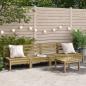 Preview: ARDEBO.de - Gartensofas ohne Armlehnen 4 Stk. Kiefernholz Imprägniert