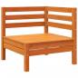 Preview: Gartensofa 3-Sitzer Wachsbraun Massivholz Kiefer
