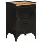 Preview: ARDEBO.de - Badschrank 40x30x60 cm Eisen und Massivholz Mango