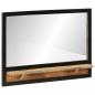 Preview: ARDEBO.de - Spiegel mit Ablage 80x8x55 cm Glas und Massivholz Mango