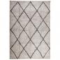 Preview: Teppich Shaggy Hochflor Modern Beige und Anthrazit 140x200 cm