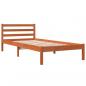 Preview: Massivholzbett ohne Matratze Wachsbraun 90x200 Kiefernholz