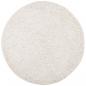Preview: Teppich Shaggy Hochflor Modern Creme Ø 120 cm