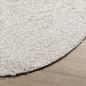 Preview: Teppich Shaggy Hochflor Modern Creme Ø 120 cm