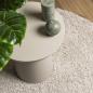 Preview: Teppich Shaggy Hochflor Modern Creme Ø 120 cm