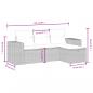 Preview: 4-tlg. Garten-Sofagarnitur mit Kissen Beige Poly Rattan